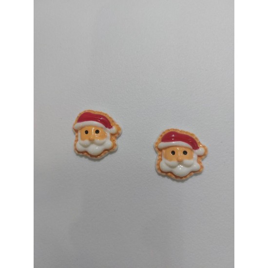 Кабошон новогодний "Дед мороз 1", цена за 1 шт