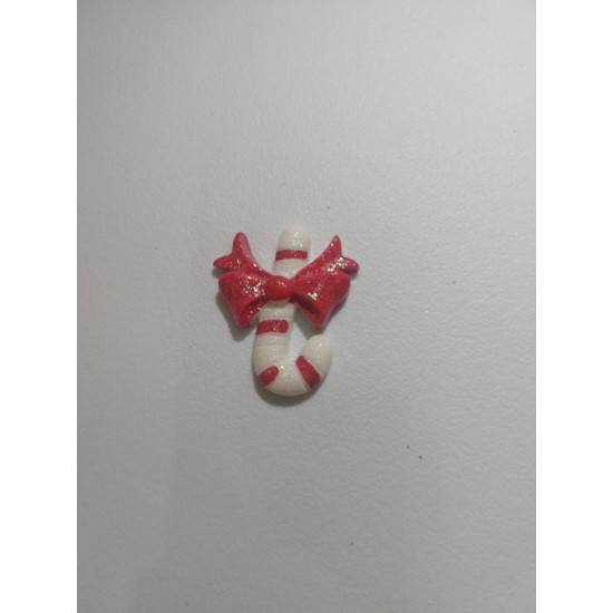 Кабошон новогодний "Леденец с бантиком", цена за 1 шт