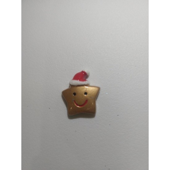 Кабошон новогодний "Звезда", цена за 1 шт