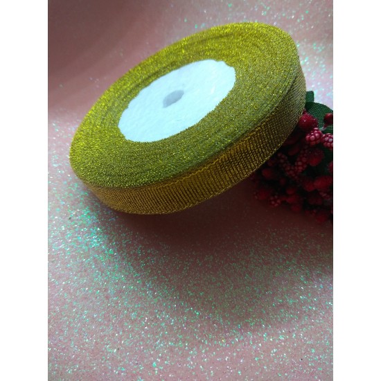 Лента парча золото(ширина 12мм), цена за катушку