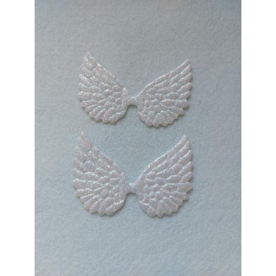 Патчи с глиттером 8.5см (белый), цена за 1 шт