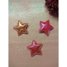 Патч кожзам 3D "Звездочка" 3,8 см , цена за 1 шт
