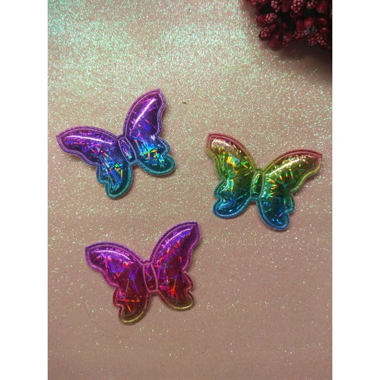 Патч голографик "Бабочка" 4,3*5,7 см, цена за 1 шт