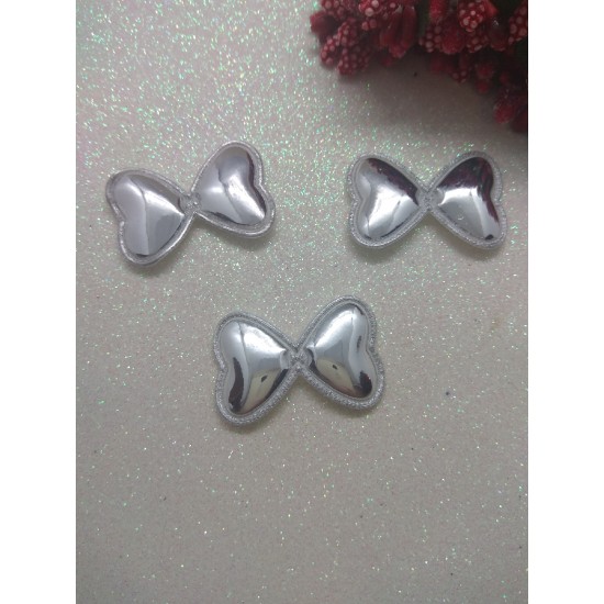 Патчи-хром 20х32мм цв. серебро, цена за 1 шт