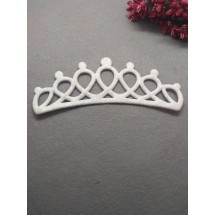 Патчи с глиттером 12 см (цв.белый перламутр), цена за 1 шт