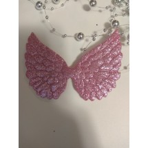 Патчи с блестками 8,5см (цв.розовый), цена за 1 шт