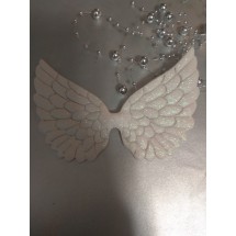 Патчи с блестками 12см (цв.белый), цена за 1 шт