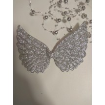 Патчи с блестками 12см (цв.серебро), цена за 1 шт
