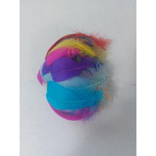 Перья 6-12см (цв. яркий микс), цена за 50 шт