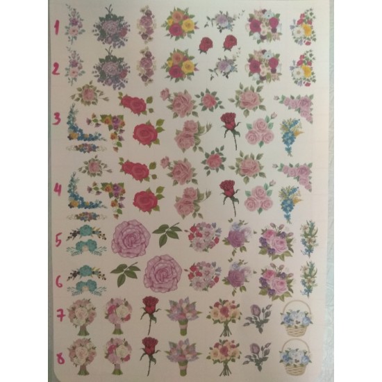 Набор термонаклеек "Ассорти" №26, цена за 7 шт