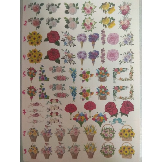 Набор термонаклеек "Ассорти" №25, цена за 6-8 шт