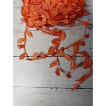 Лента декоративная оранжевая, цена за 5 м