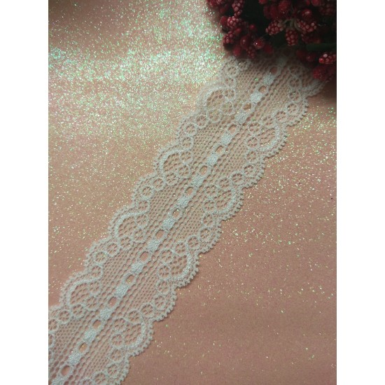 Кружево-стрейч 40 мм, цена за 1 м