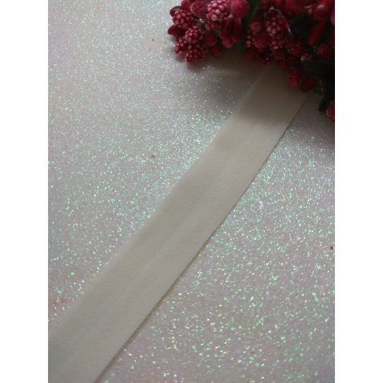 Тесьма эластичная матовая 1,5 см (цв. молочный)