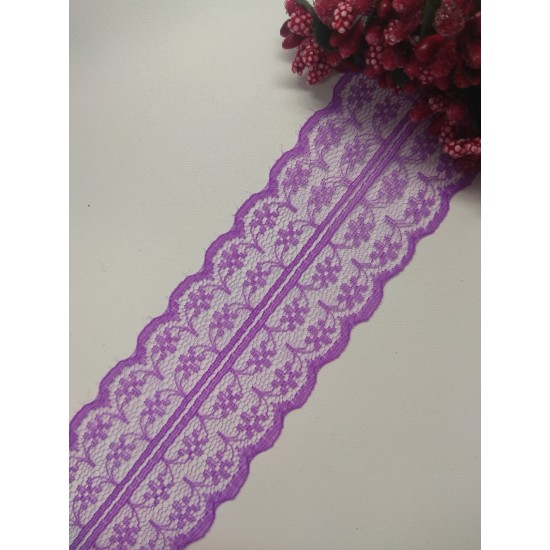 Кружево 4,5 см, цв. темно-фиолетовый, цена за 1 м