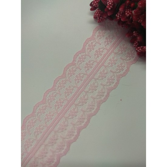 Кружево 4,5 см, цв. нежно-розовый, цена за 1 м