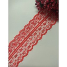 Кружево 4,5 см, цв. красный, цена за 1 м