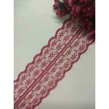 Кружево 4,5 см, цв. бордовый, цена за 1 м