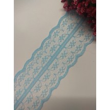 Кружево 4,5 см, цв. голубой, цена за 1 м