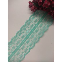 Кружево 4,5 см, цв. тиффани,цена за 1 м