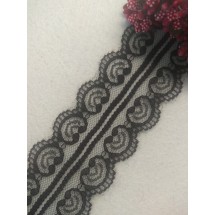 Кружево 5 см, цв. черный, цена за 1 м