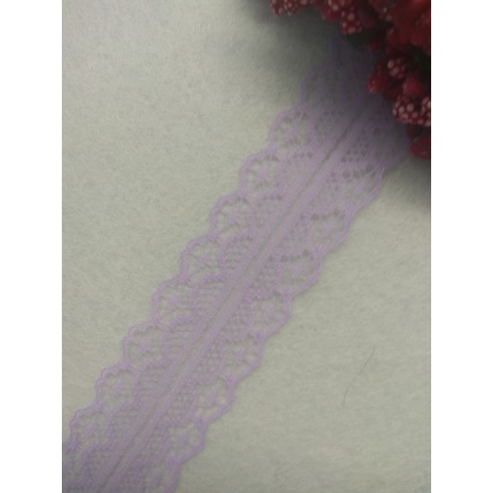 Кружево 3 см цв. сиреневый, цена за 1 м