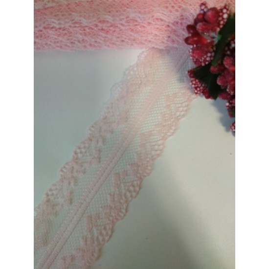 Кружево 4 см (цв. персиковый), цена за 1 м