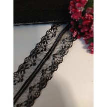 Кружево 4 см (цв. черный), цена за 1 м