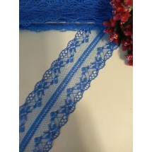 Кружево 4 см (цв. синий), цена за 1 м