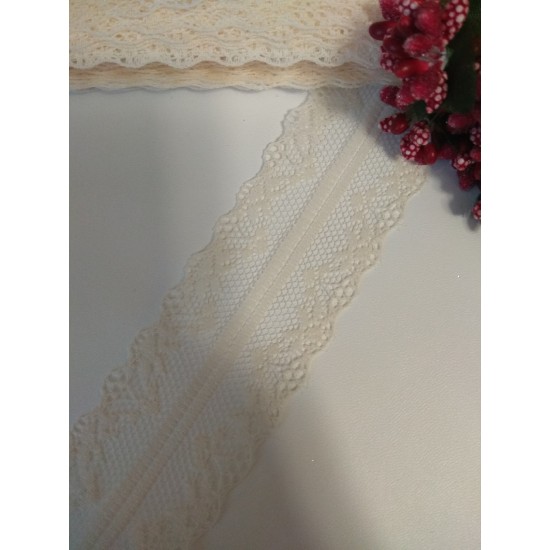 Кружево 4 см (цв. айвори), цена за 1 м