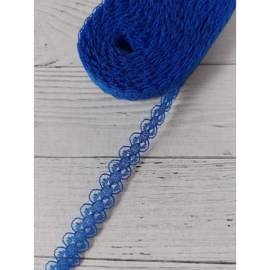Кружево 1,5 см цв. синий, цена за 1 м