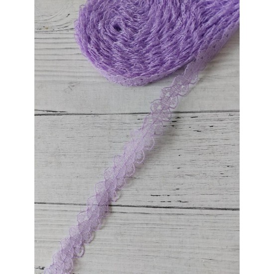 Кружево 1,5 см цв. фиолетовый, цена за 1 м