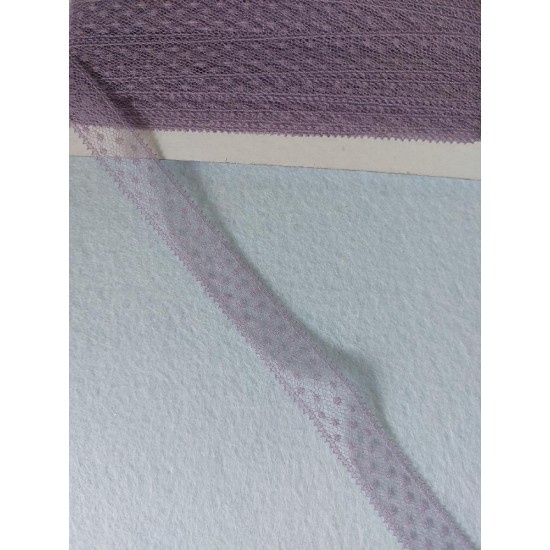 Кружево-капрон 16мм (цв.сиреневый), цена за 1 м