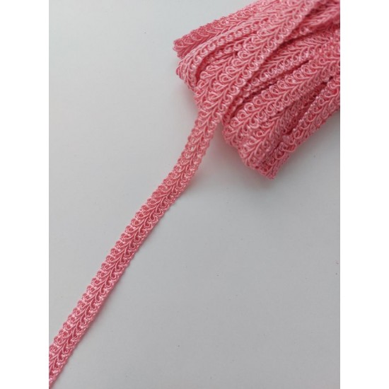 Тесьма отделочная 1,1 см цв. персиково-розовый, цена за 1 м