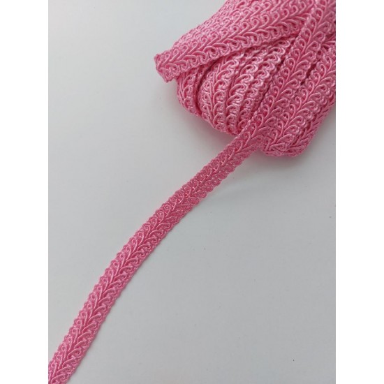 Тесьма отделочная 1,1 см цв. розовый, цена за 1 м