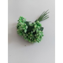 Тычинки на проволоке в пучках (12 шт), цв. светло-зеленый, цена за пучок