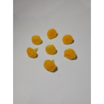 Серединки для цветов 1,5 см цв. желтый, цена за 10 шт