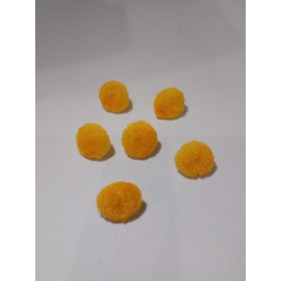 Серединки для цветов 2 см цв. желтый, цена за 10 шт
