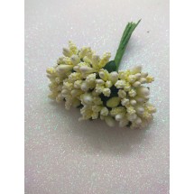 Тычинки на проволоке в пучках (12 шт), цв. молочный, цена за пучок