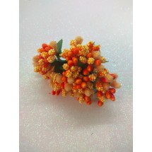 Тычинки на проволоке в пучках (12 шт), цв. оранжевый, цена за пучок