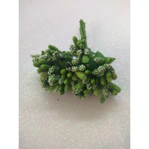 Тычинки на проволоке в пучках (12 шт), цв. оливковый, цена за пучок