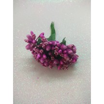 Тычинки на проволоке в пучках (12 шт), цв. фуксия, цена за пучок