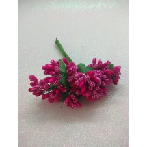 Тычинки на проволоке в пучках (12 шт), цв. малиновый, цена за пучок