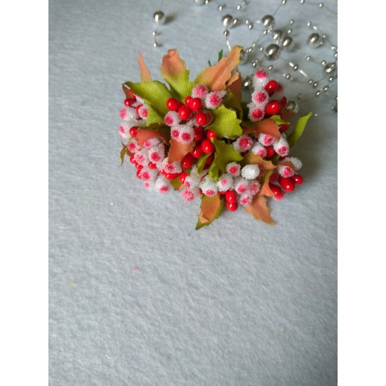 Тычинки на проволоке (10 шт) цв. красный, цена за пучок