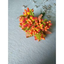Тычинки на проволоке (10 шт) цв. оранжевый, цена за пучок