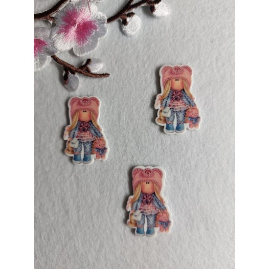 Кабошоны вырубка-пластик 20мм х 35мм, цена за 1 шт