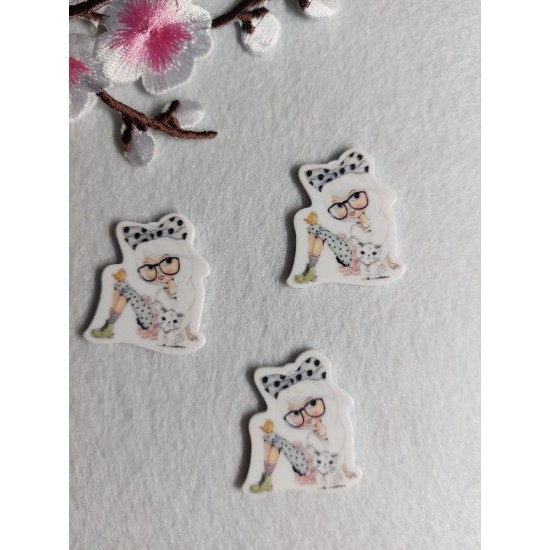 Кабошоны вырубка-пластик 30мм х 30мм, цена за 1 шт