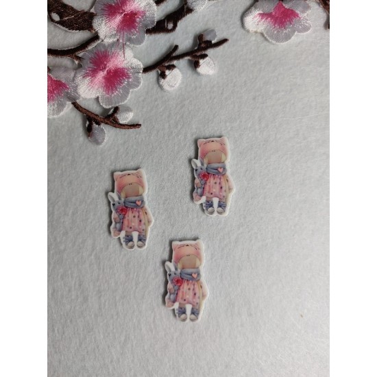 Кабошоны вырубка-пластик 20мм х 35мм, цена за 1 шт