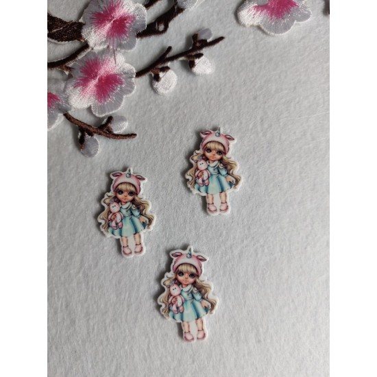 Кабошоны вырубка-пластик 23мм х 35мм, цена за 1 шт