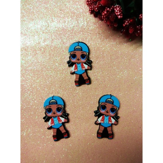 Кабошоны LOL (акриловые-вырубка) 35мм, цена за 1 шт